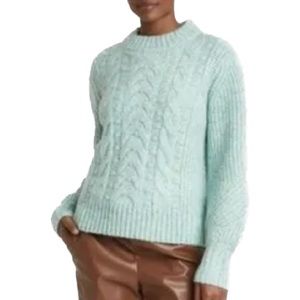A New Day | Cable Knit Mock Neck Sweater - Small